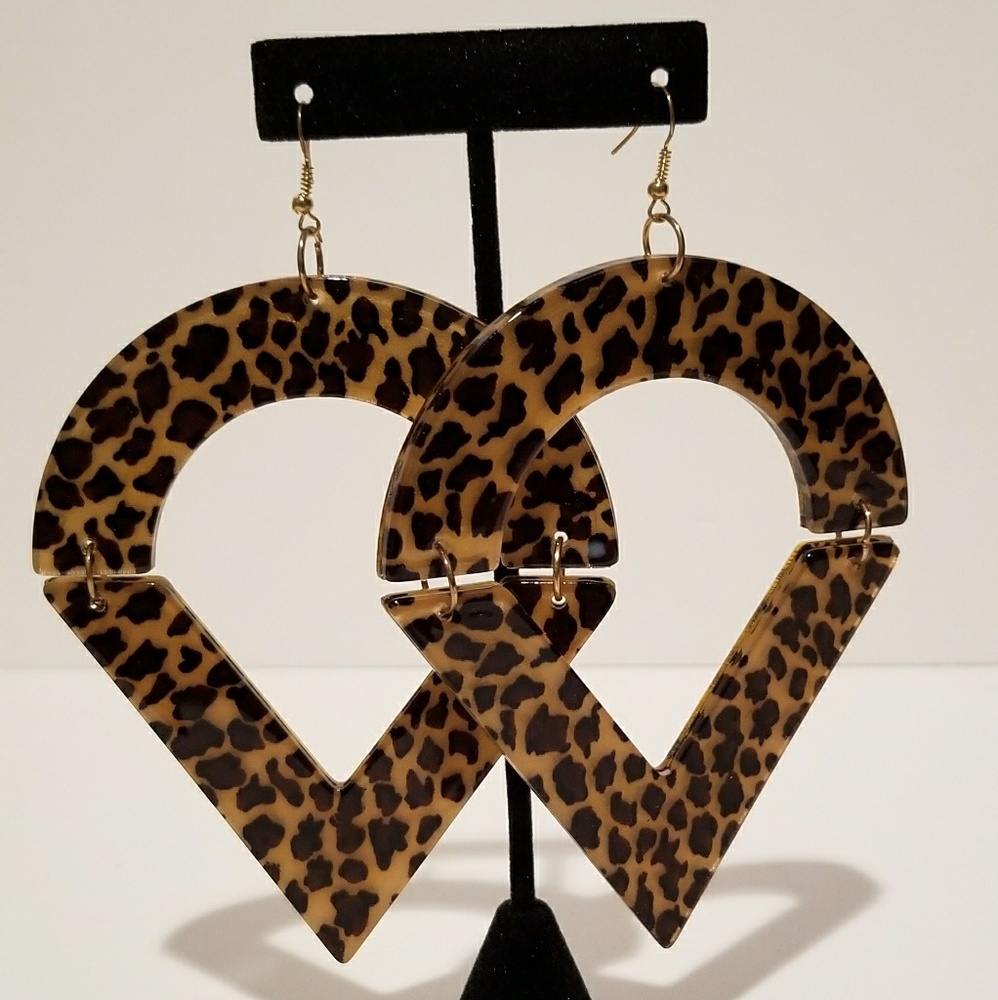 Leopard earrings